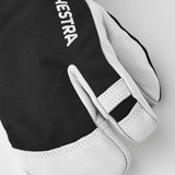 Junior Army Leather Heli 3 - finger Skihandske - Børn - Black - Gumpel & Co