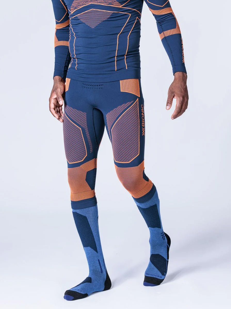 Men's Energy Accumulator Light 4.0 3/4 pant - Herre - Marine/Orange - Gumpel & Co