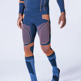 Men's Energy Accumulator Light 4.0 3/4 pant - Herre - Marine/Orange - Gumpel & Co