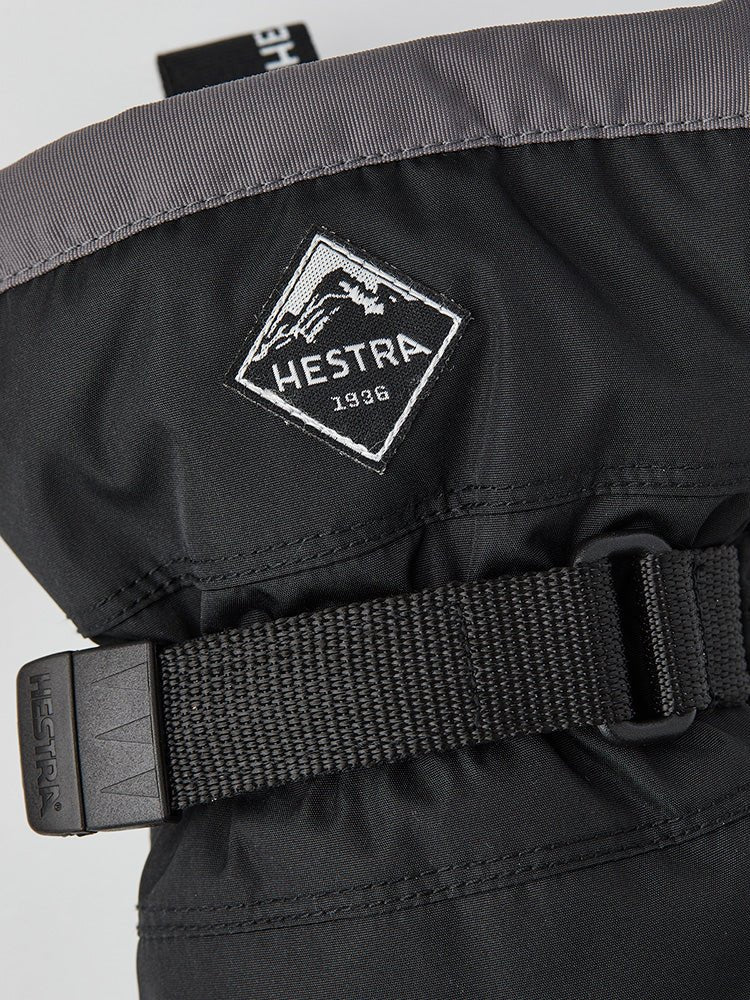 HESTRA Junior Gauntlet CZone 3-finger skihandske - sort/graphit