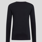 Men's Natural Merinould 200g/m2 Crew Neck Skiundertrøje - Herre - Black - Gumpel & Co