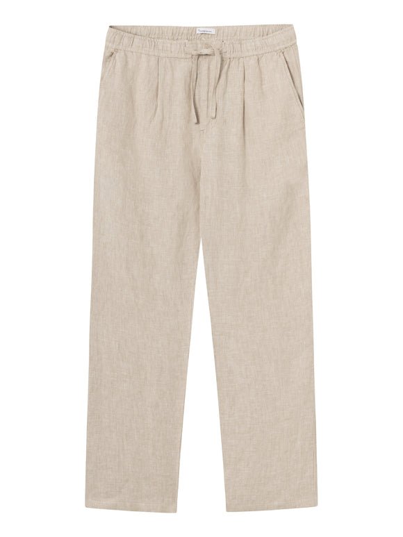 Men's Fig Loose Hør Pants - Herre - Light Feather Gray - Gumpel & Co