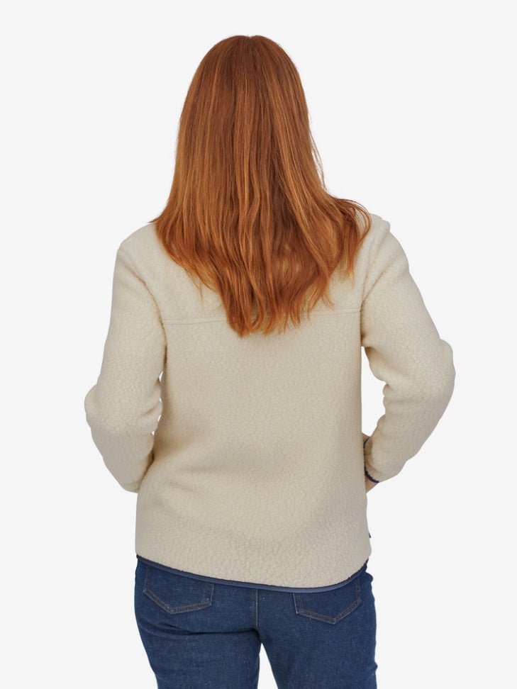 Retro Pile Fleece trøje - Dame - Natural - Gumpel & Co