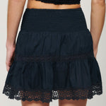 Women's Ibiza Mini Nederdel - Dame - Eclipse Navy - Gumpel & Co