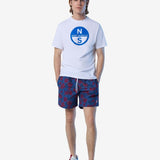 T-shirt with maxi logo print - Men - White - Gumpel & Co