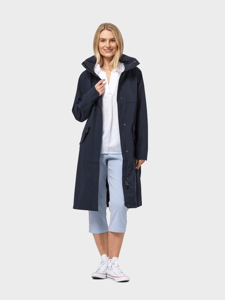 Susan - regnfrakke til damer - Dark Navy - Gumpel & Co