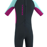 Toddler Reactor II 2mm Back Zip S/S shorty våddragt | Børn | Slate/Berry/Seaglove - Gumpel & Co