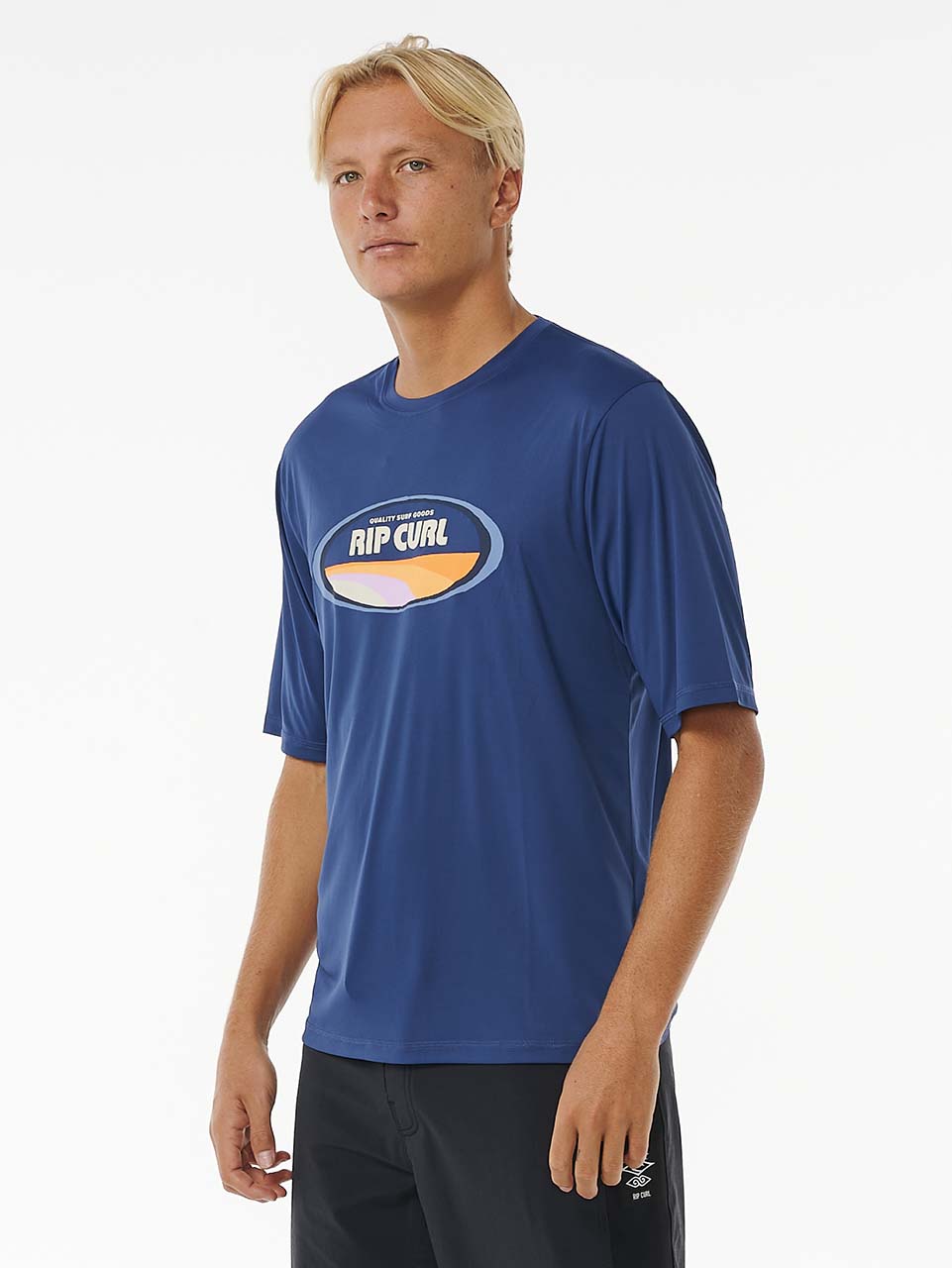 Men's Mumma Surflite UPF 50+ S/S UV T-shirt - Herre - Washed Navy - Gumpel & Co