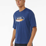 Men's Mumma Surflite UPF 50+ S/S UV T-shirt - Herre - Washed Navy - Gumpel & Co