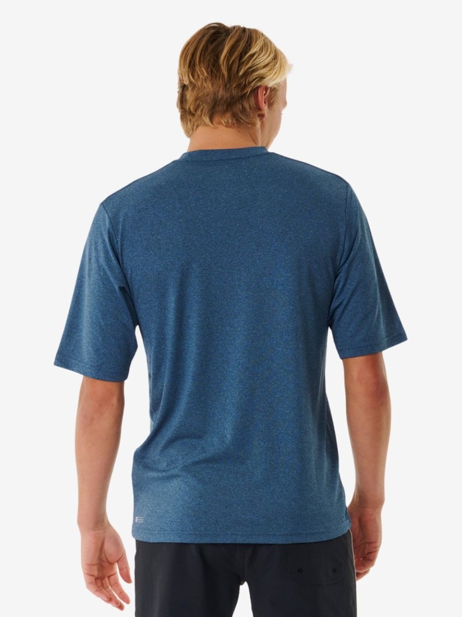 Stack UV Short Sleeve Rash Guard - Herre - Navy Marle - Gumpel & Co