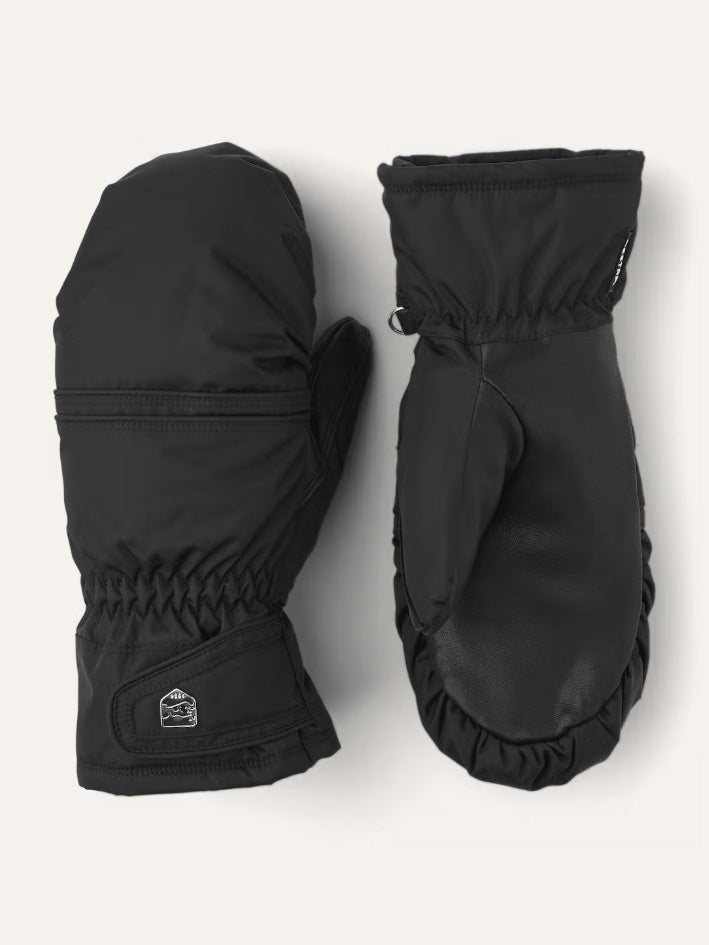 Primaloft Leather Female Mitt Skihandsker - Dame - Black - Gumpel & Co