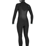 Women's Psycho Tech 6/4mm Chest Zip + w/hood våddragt - Dame - Black - Gumpel & Co