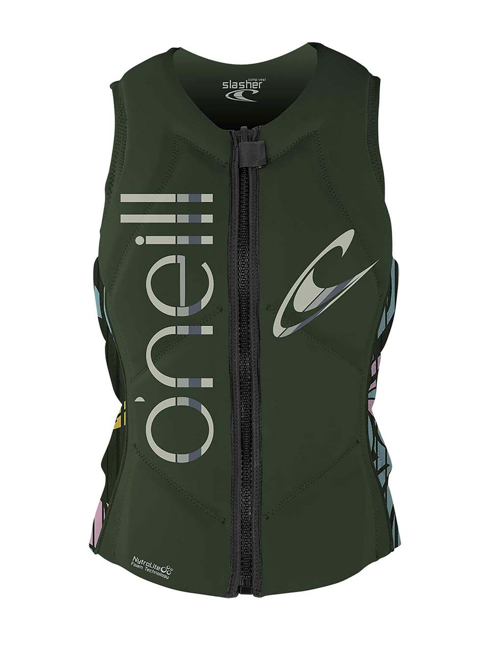 Women's Slasher Comp Impact Vest - Kvinder - Dark Olive/Baylen - Gumpel & Co
