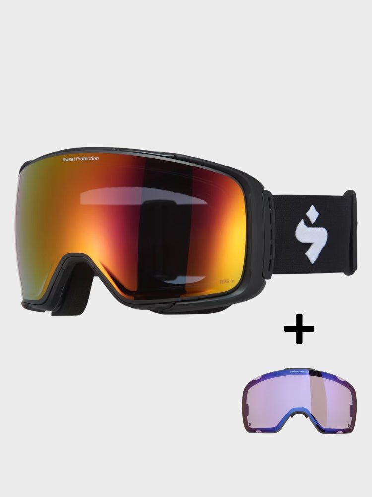 Interstellar RIG® Reflect Skibriller m. Ekstra Linse - /Topaz/Amathyst/Black - Gumpel & Co