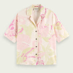 Women's Printed Camp Skjorte - Dame - Vondelfield Blossom - Gumpel & Co