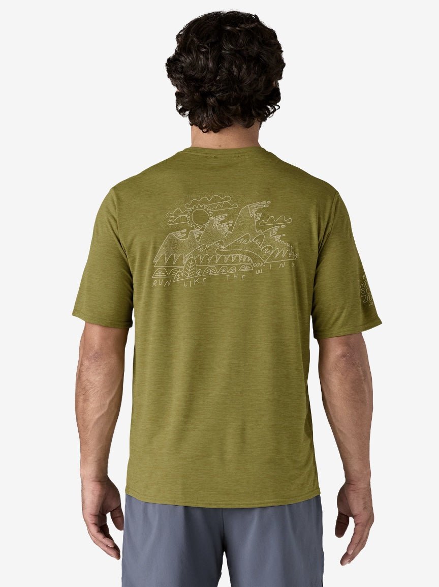Capilene Cool Daily Graphic Tshirt - Herre - Graze Green - Gumpel & Co