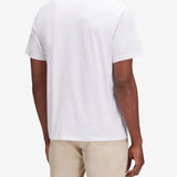 Plain T-shirt With Archive Logo - Herrer - White - Gumpel & Co