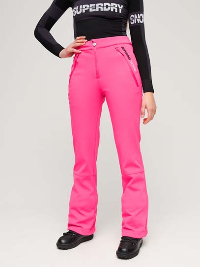 Women's Softshell Slim Skibukser - Dame - Hyper Magenta Pink - Gumpel & Co