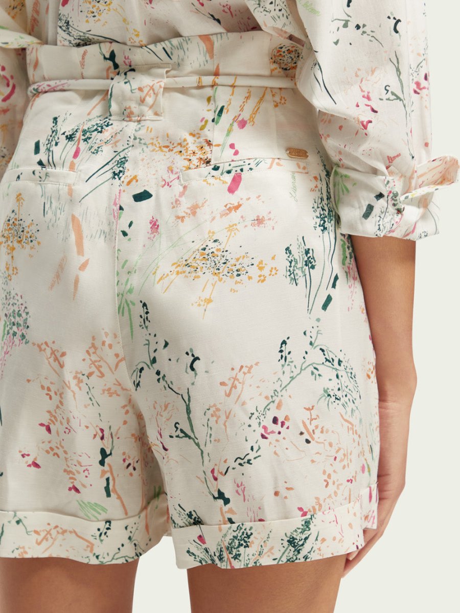 Women's High Rise Mini - length Shorts - Dame - Wilder White - Gumpel & Co