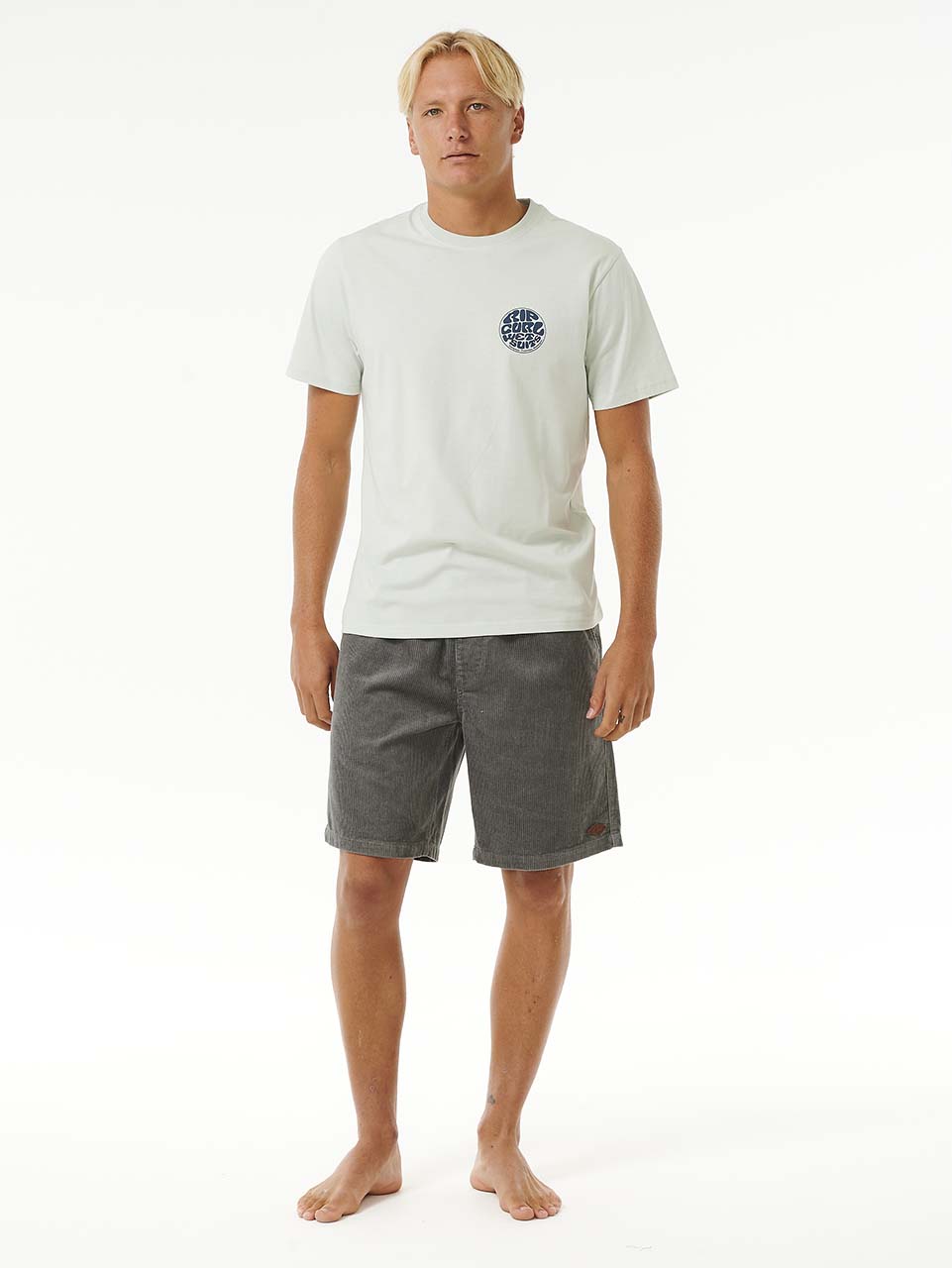 Men's Classic Surf Cord Volley Fløjlsshorts - Herre - Charcoal Grey - Gumpel & Co