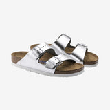 Arizona Sandal Naturlæder - Metallic Silver - Normal - Gumpel & Co