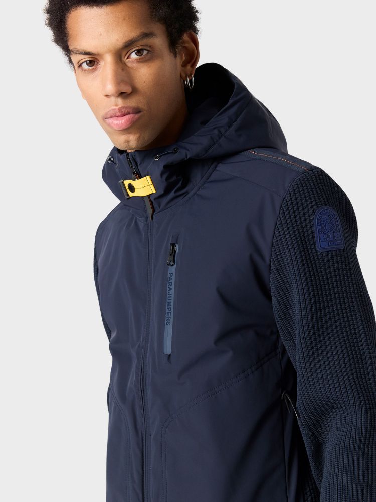 Willard Tech Strik Jakke - Herre - Blue Navy - Gumpel & Co