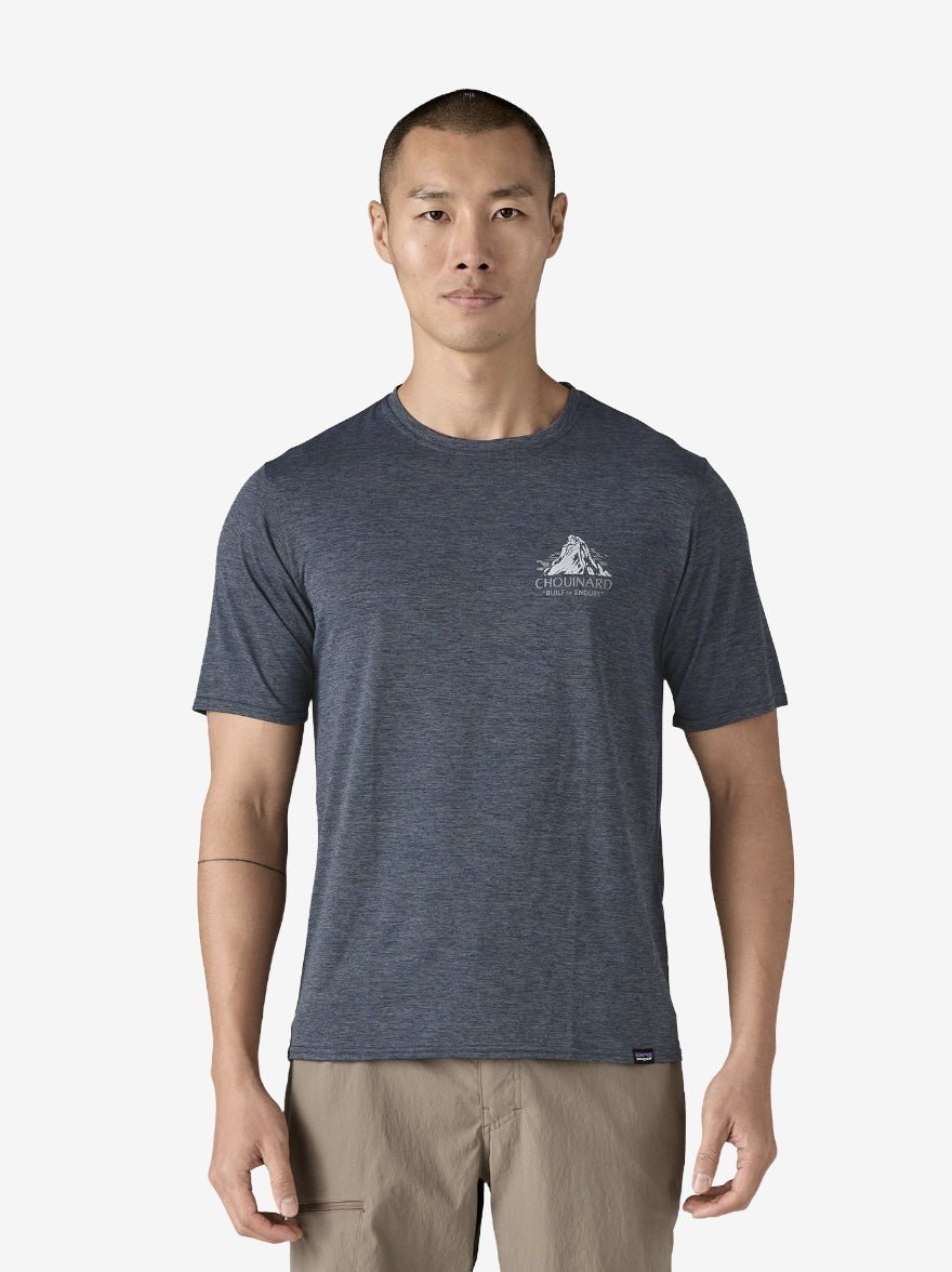 Capilene Cool Daily Graphic T-Shirt - Herre - Smolder Blue - Gumpel & Co