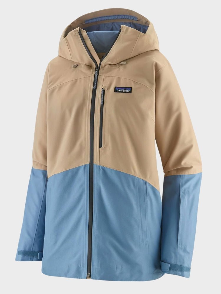 Powder Town Skijakke - Dame - Beige / Blå - Gumpel & Co