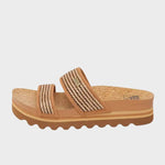 REEF Cushion Vista Hi - Sandaler til damer - Chocolate Raffia
