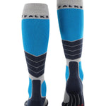 Men's SK2 Intermediate Wool Skisokker - Herre - Light Grey/Blue - Gumpel & Co