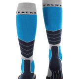 Men's SK2 Intermediate Wool Skisokker - Herre - Light Grey/Blue - Gumpel & Co