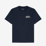 Men's - Regular drop - shoulder heavy single jersey printed t-shirt - Night Sky - Gumpel & Co