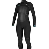 Women's Psycho Tech 6/4mm Chest Zip + w/hood våddragt - Dame - Black - Gumpel & Co