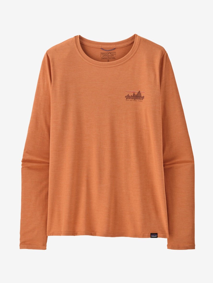 Capilene Cool Daily Graphic LS Shirt - Sky Melon - Gumpel & Co