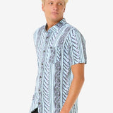 Fun Times Short Sleeve Shirt - Herre - Light Aqua - Gumpel & Co