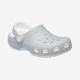 Toddler Classic Iridescent Glitter Clog - White - Gumpel & Co