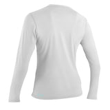 Women's Basic Skins Langærmet Rashguard - Dame - White - Gumpel & Co