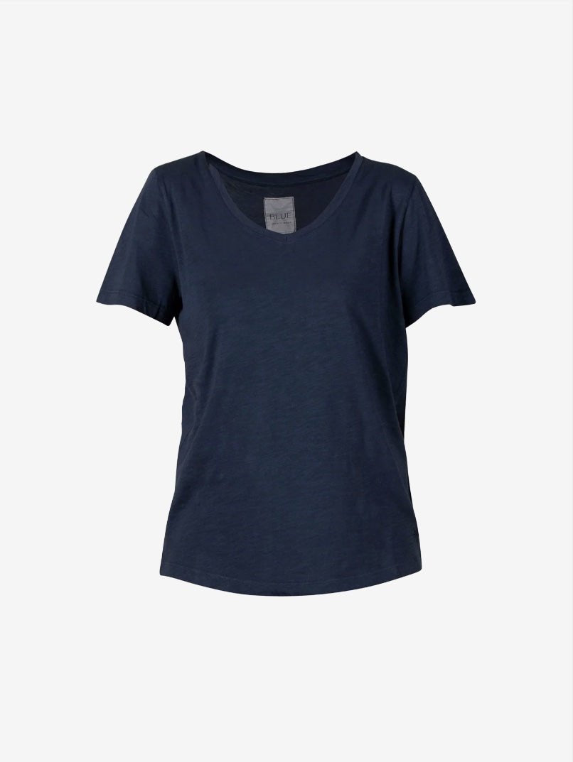 Andrea Flamé Tee - Dame - New Navy - Gumpel & Co