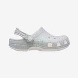 Toddler Classic Iridescent Glitter Clog - White - Gumpel & Co