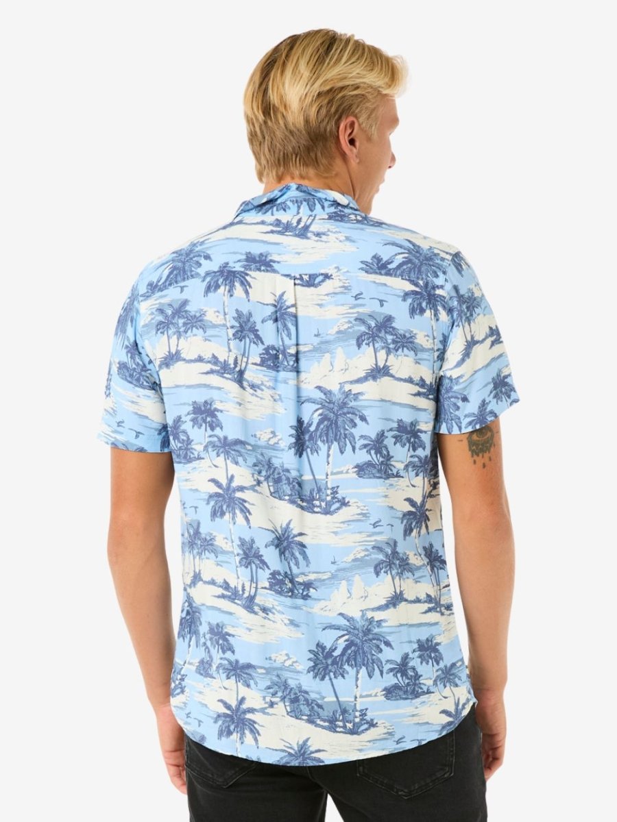 Dreamer Barrel Killa Short Sleeve Shirt - Herre - Sky Blue - Gumpel & Co