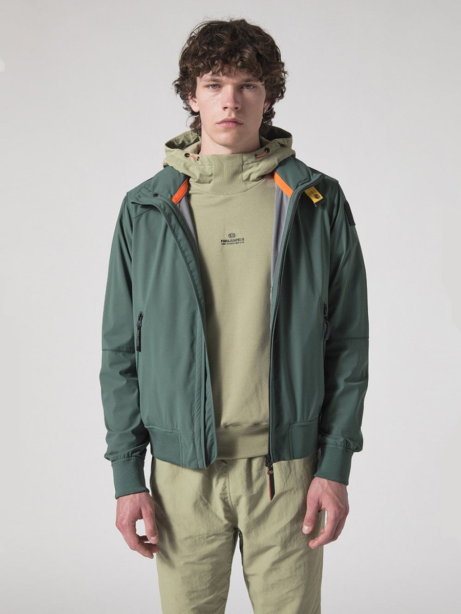 Miles Softshell Bomberjakke - Herre - jordgrøn - Gumpel & Co
