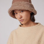 Women's Fluffy Bucket Hat - Dame - Black - Gumpel & Co