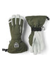 Army Leather Heli 5-finger Ski Gloves - Unisex - Olive