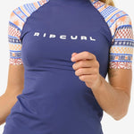 San Carlos Short Sleeves UPF Rash Vest - Dame - Dark Blue - Gumpel & Co