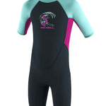 Toddler Reactor II 2mm Back Zip S/S shorty våddragt | Børn | Slate/Berry/Seaglove - Gumpel & Co