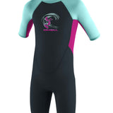 Toddler Reactor II 2mm Back Zip S/S shorty våddragt | Børn | Slate/Berry/Seaglove - Gumpel & Co