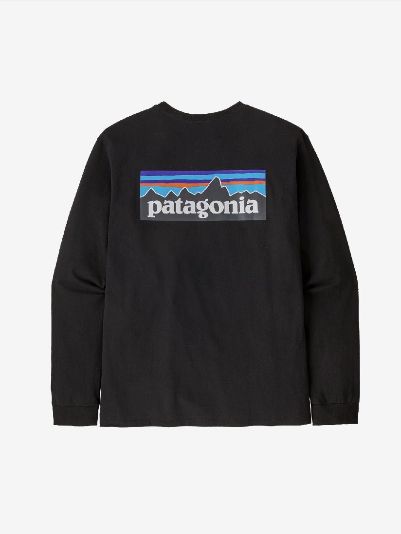 Long Sleeved P 6 Logo Responsibili Tshirt - Herre - Black - Gumpel & Co