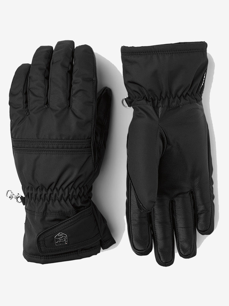 Primaloft Leather Female 5 - finger handsker - sort - Gumpel & Co
