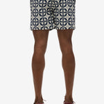 Tile Print 16 Badebukser - Herre - Navy Tala - Gumpel & Co
