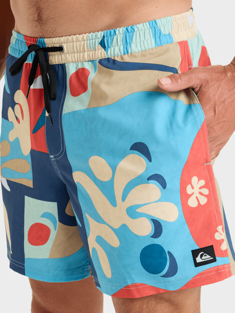 Surfsilk - Badebukser til mænd - Khaki Abstractom - Gumpel & Co